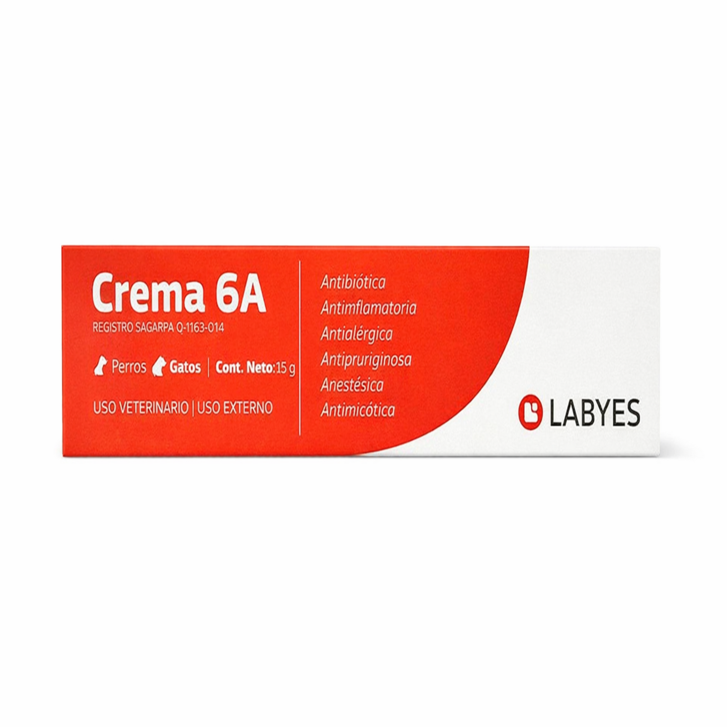 Crema 6A® Crema Tópica Veterinaria de Uso Externo