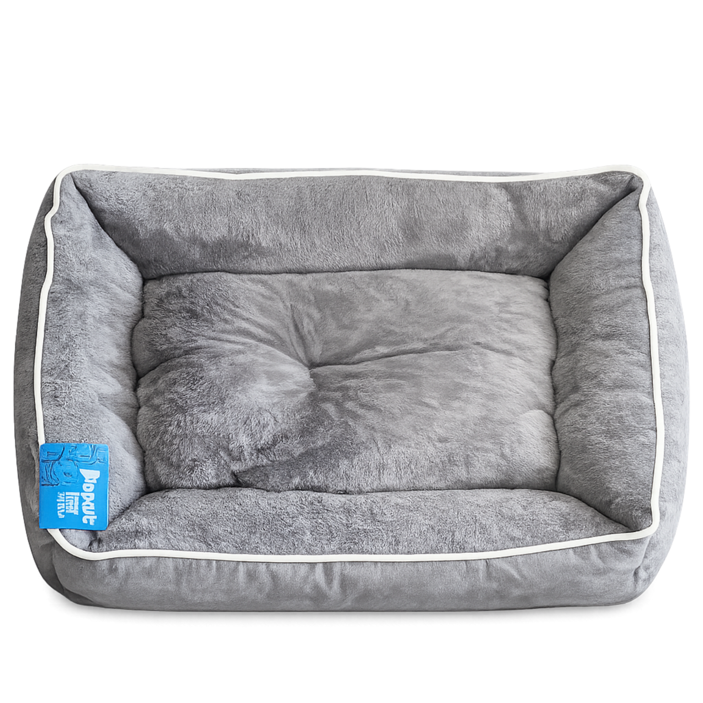 Popet Cama Acolchada Gris para Mascotas