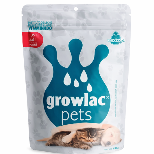 Growlac® Pets – Sustituto de Leche Vitaminado para Perros y Gatos