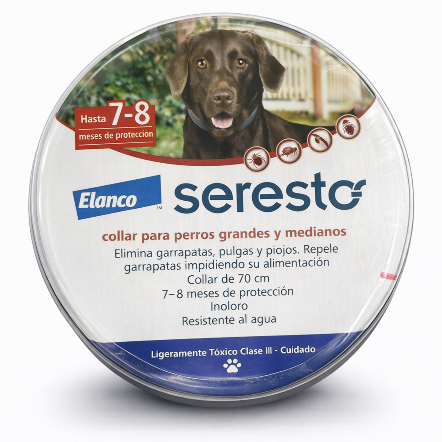 Seresto® Collar Antiparasitario para Perros Medianos y Grandes (70 cm)