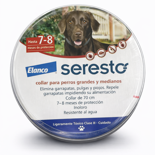 Seresto® Collar Antiparasitario para Perros Medianos y Grandes (70 cm)