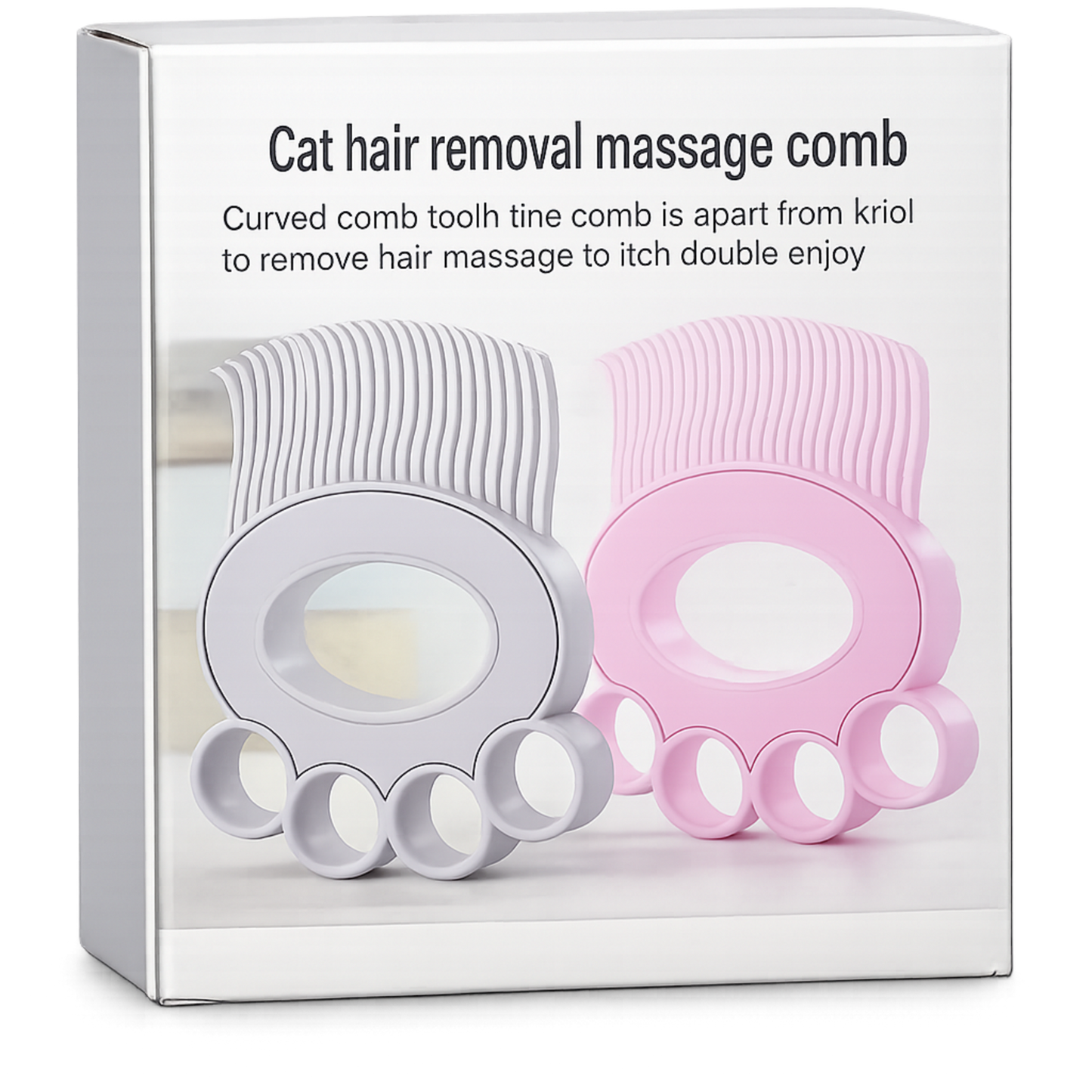 Cat Massage Comb – Hair Remover with Ergonomic Design
