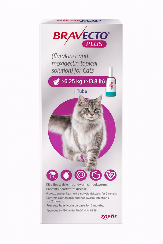 Bravecto Plus® Solución Tópica Antiparasitaria para Gatos