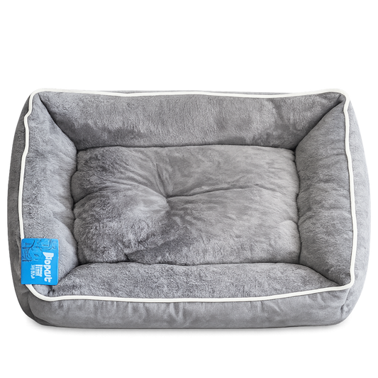 Popet Cama Acolchada Gris para Mascotas