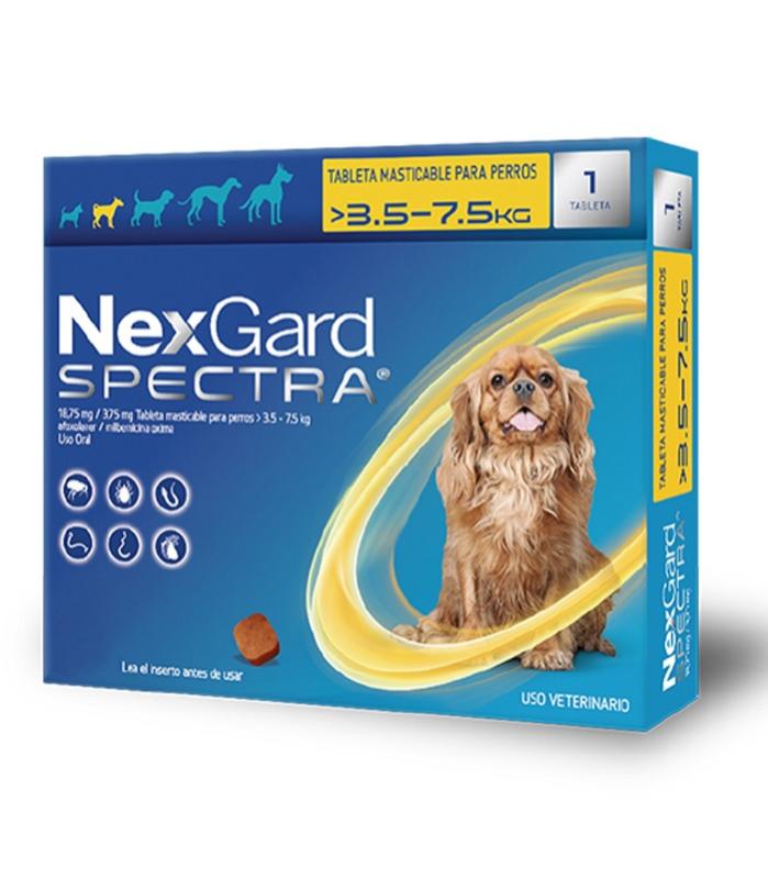 NexGard Spectra® Antiparasitario Interno y Externo para Perros – Protección. 1 Meses
