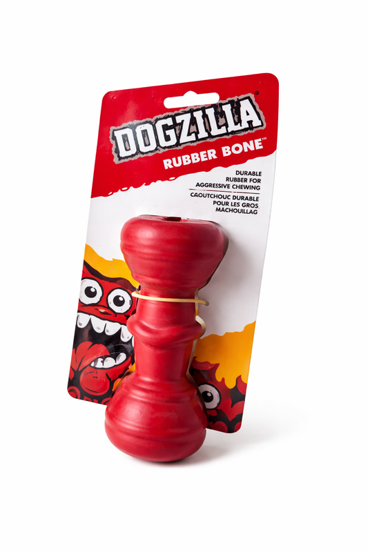 Dogzilla® Hueso de Caucho Resistente – Rubber Bone