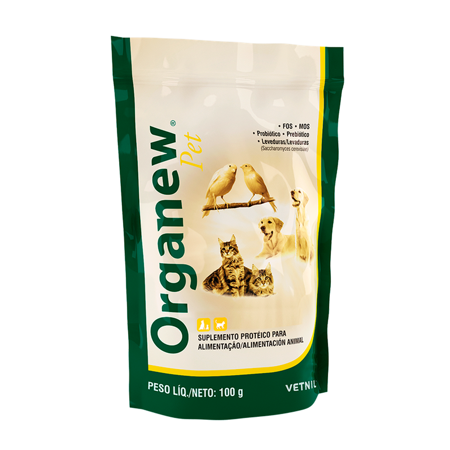Organew® Pet – Suplemento Proteico con Probióticos y Prebióticos (100 g)