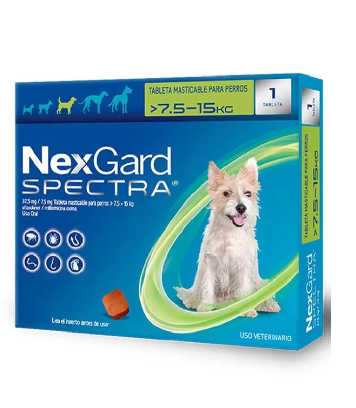 NexGard Spectra® Antiparasitario Interno y Externo para Perros – Protección. 1 Meses